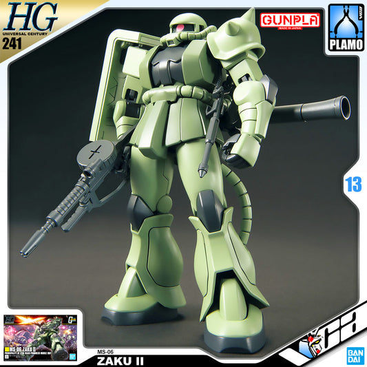 【🔵𝐁𝐀𝐂𝐊𝐎𝐑𝐃𝐄𝐑 DELAYED JUN-2026】 HG-UC MS-06 ZAKU II (2021)