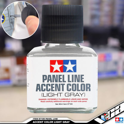 TAMIYA 87189 PANEL LINE ACCENT COLOR - LIGHT GRAY