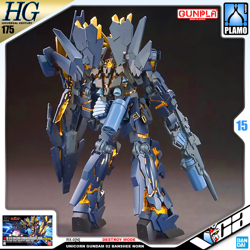 【🔵𝐁𝐀𝐂𝐊𝐎𝐑𝐃𝐄𝐑 DELAYED JUN-2026】 HG-UC UNICORN GUNDAM 02 BANSHEE NORN (DESTROY MODE)