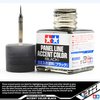 TAMIYA 87131 PANEL LINE ACCENT COLOR - BLACK
