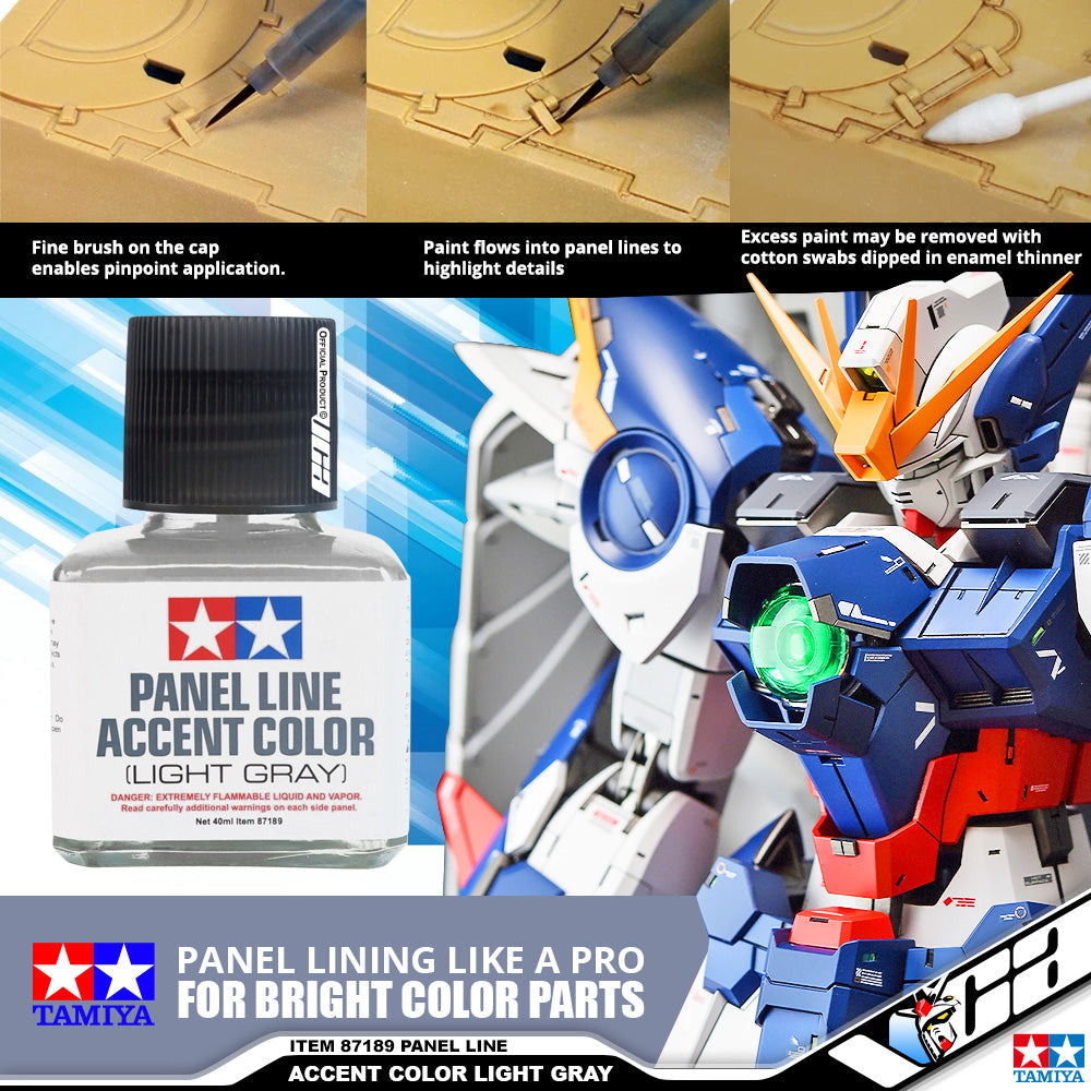 TAMIYA 87189 PANEL LINE ACCENT COLOR - LIGHT GRAY