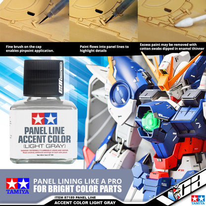 TAMIYA 87189 PANEL LINE ACCENT COLOR - LIGHT GRAY