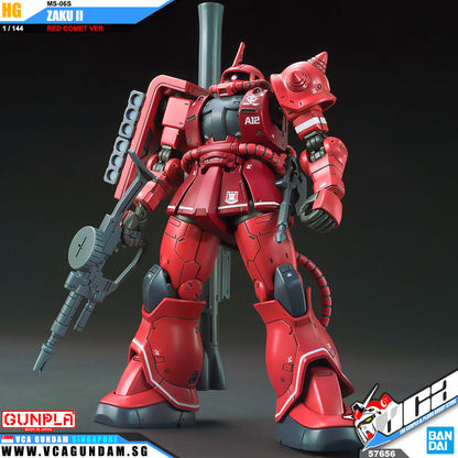 【🔵𝐁𝐀𝐂𝐊𝐎𝐑𝐃𝐄𝐑 OCT-2026】 HG MS-06S ZAKU II (RED COMET VER)