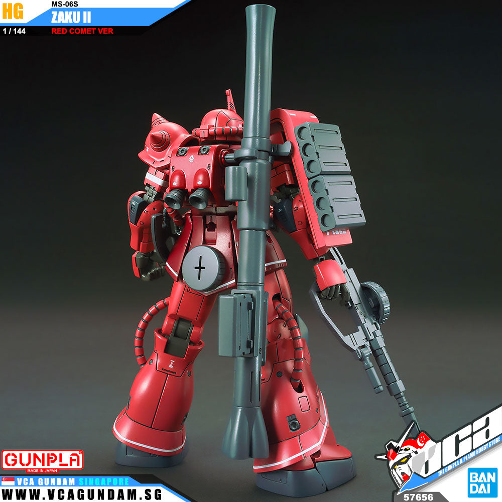 【🔵𝐁𝐀𝐂𝐊𝐎𝐑𝐃𝐄𝐑 OCT-2026】 HG MS-06S ZAKU II (RED COMET VER)