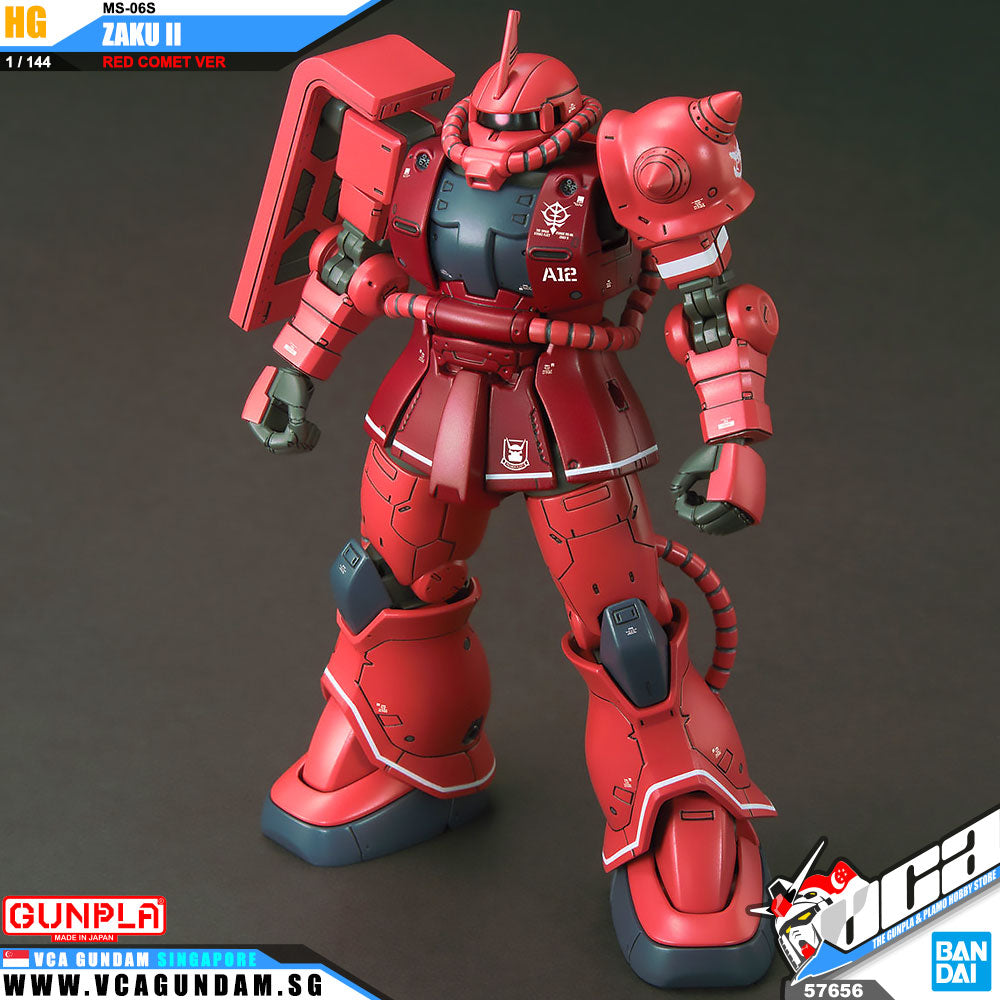 【🔵𝐁𝐀𝐂𝐊𝐎𝐑𝐃𝐄𝐑 OCT-2026】 HG MS-06S ZAKU II (RED COMET VER)