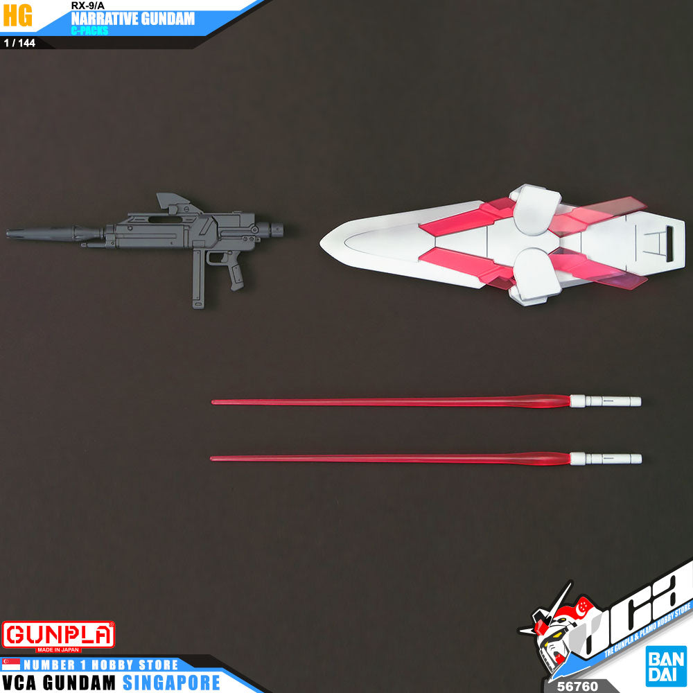 【🔵𝐁𝐀𝐂𝐊𝐎𝐑𝐃𝐄𝐑 OCT-2026】 HG-UC NARRATIVE GUNDAM C-PACKS