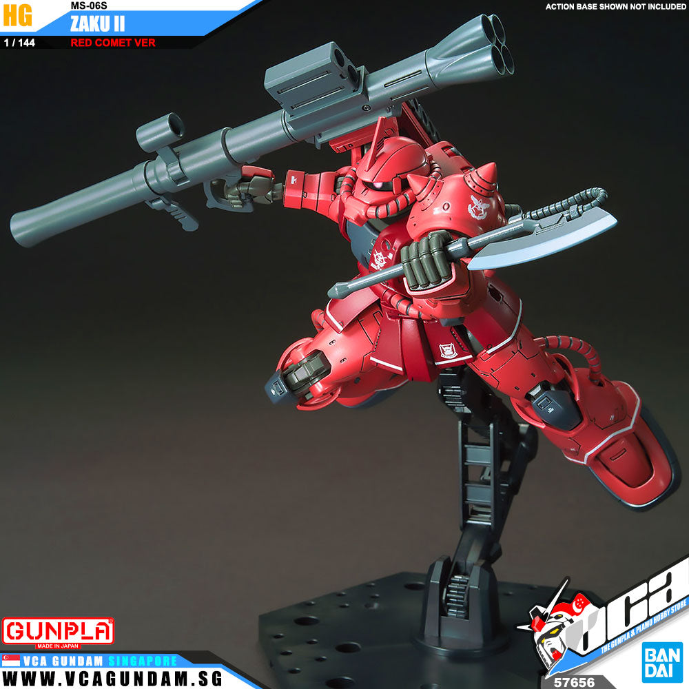 【🔵𝐁𝐀𝐂𝐊𝐎𝐑𝐃𝐄𝐑 OCT-2026】 HG MS-06S ZAKU II (RED COMET VER)