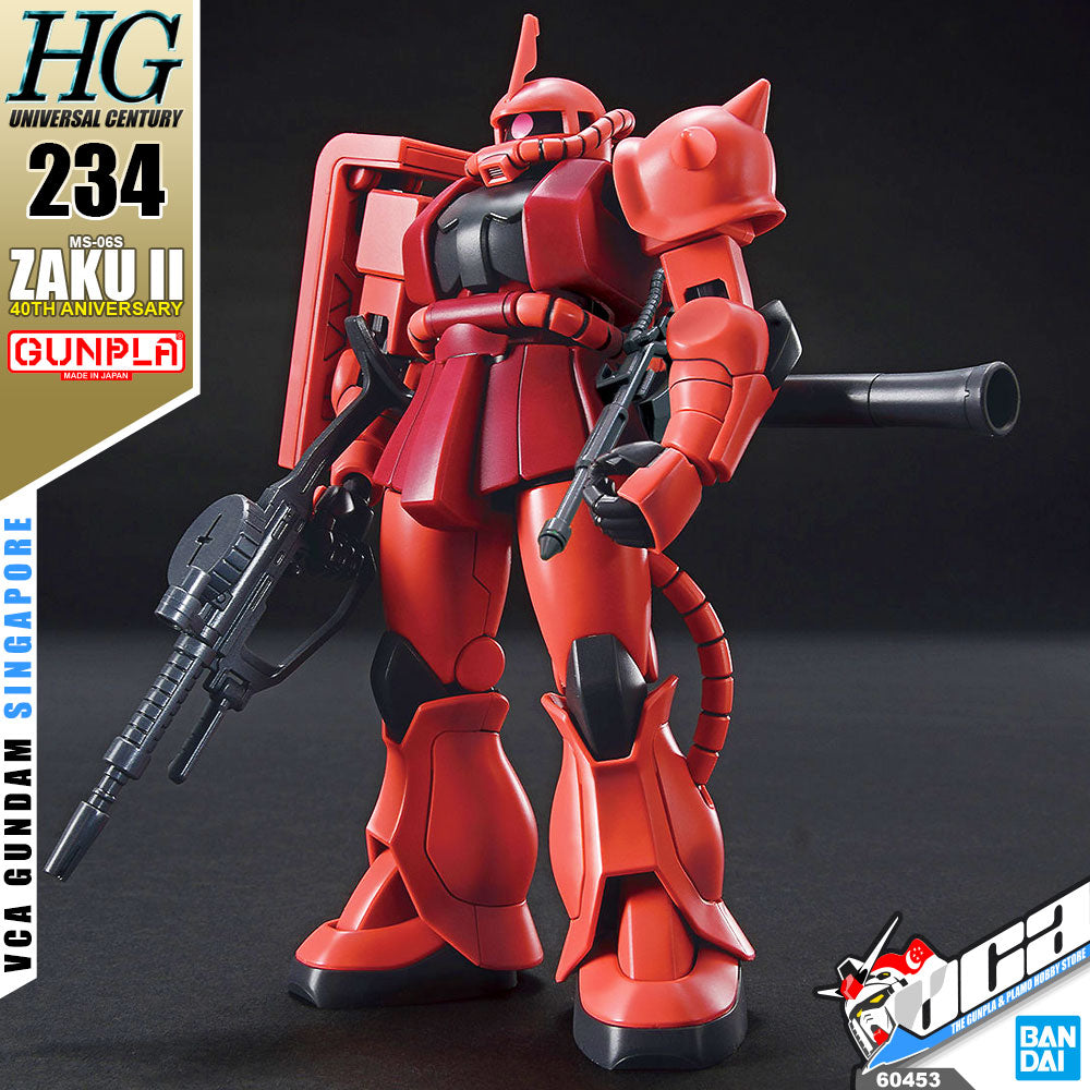 【🔵𝐁𝐀𝐂𝐊𝐎𝐑𝐃𝐄𝐑 OCT-2026】 HG-UC MS-06S ZAKU II (40TH ANNIVERSARY)